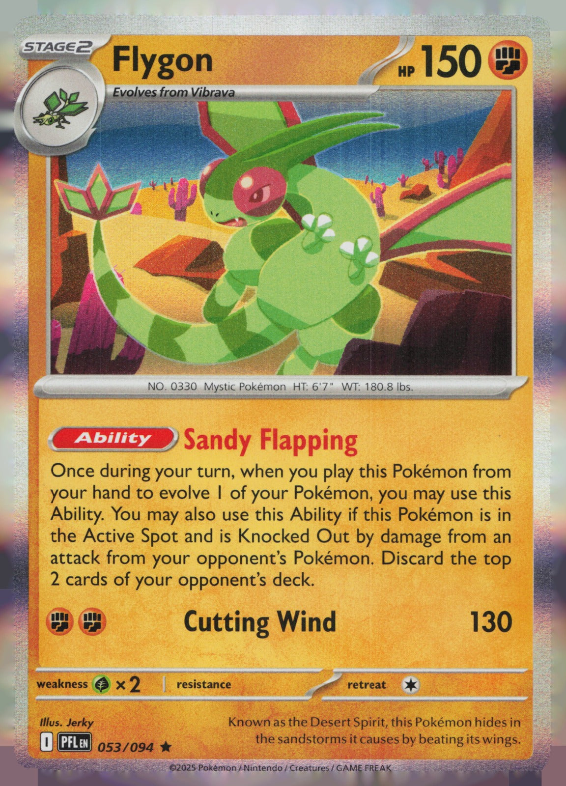 Flygon Holo Rare ME02: Phantasmal Flames 053/094 NM