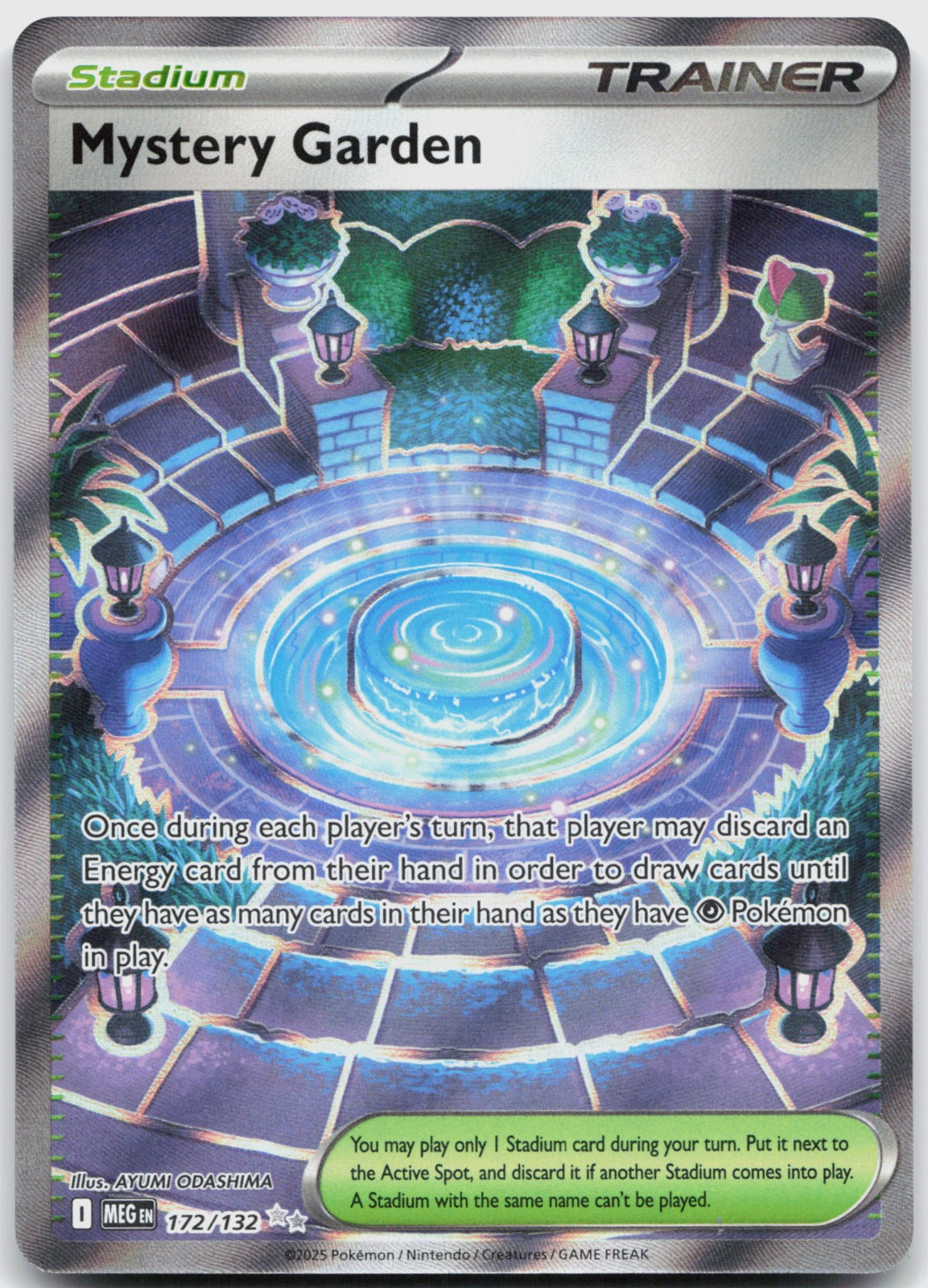 Mystery Garden Holo Ultra Rare ME01: Mega Evolution 172/132 NM