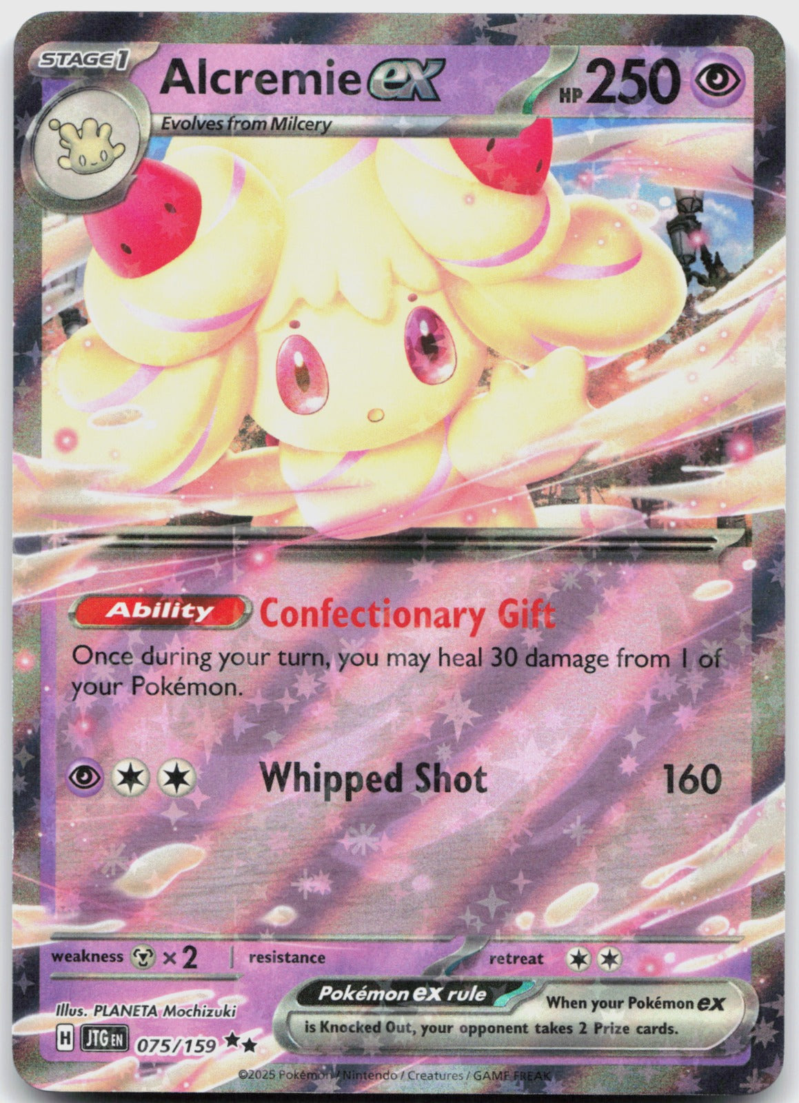 Alcremie ex Holo Double Rare SV09: Journey Together 075/159 NM