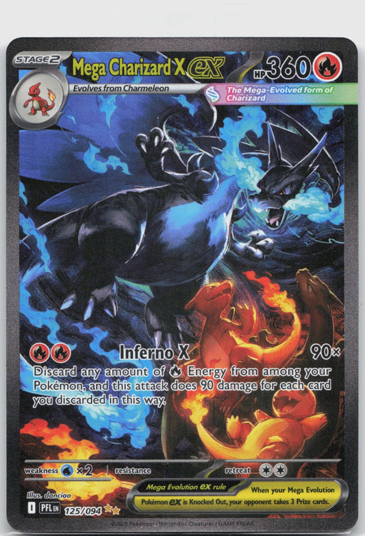 Mega Charizard X ex Holo Special Illustration Rare ME02: Phantasmal Flames 125/094 NM