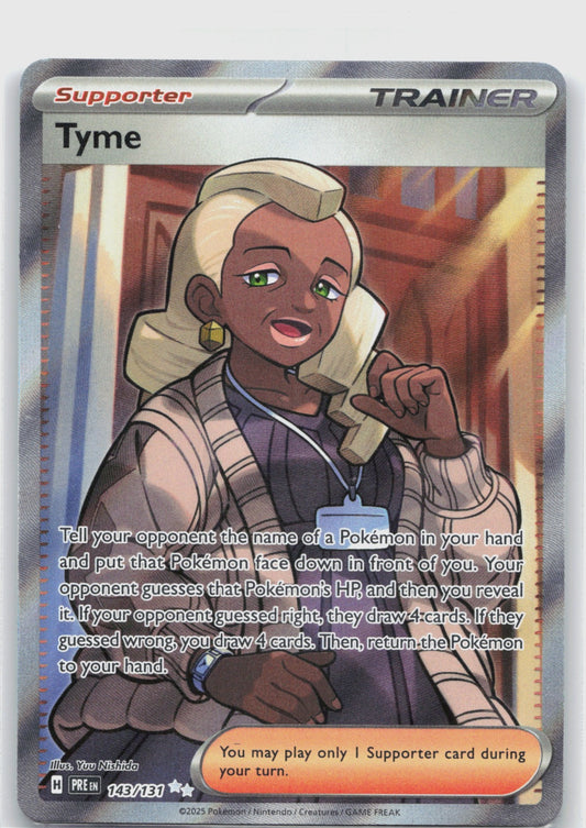 Tyme Holo Ultra Rare SV: Prismatic Evolutions 143/131 NM