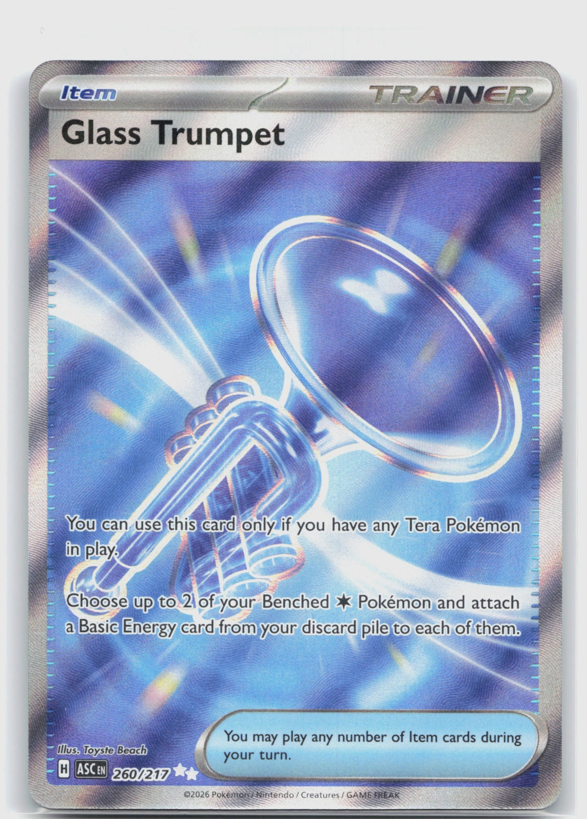 Glass Trumpet Holo Ultra Rare ME: Ascended Heroes 260/217 NM