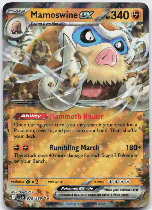Mamoswine ex Holo Double Rare SV09: Journey Together 079/159 NM