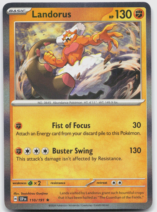 Landorus Holo Rare SV08: Surging Sparks 110/191 NM