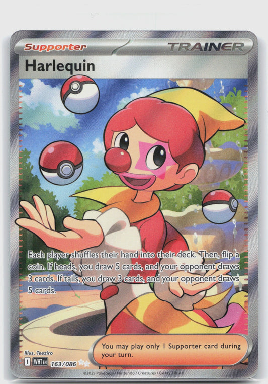 Harlequin Holo Ultra Rare SV: White Flare 163/086 NM