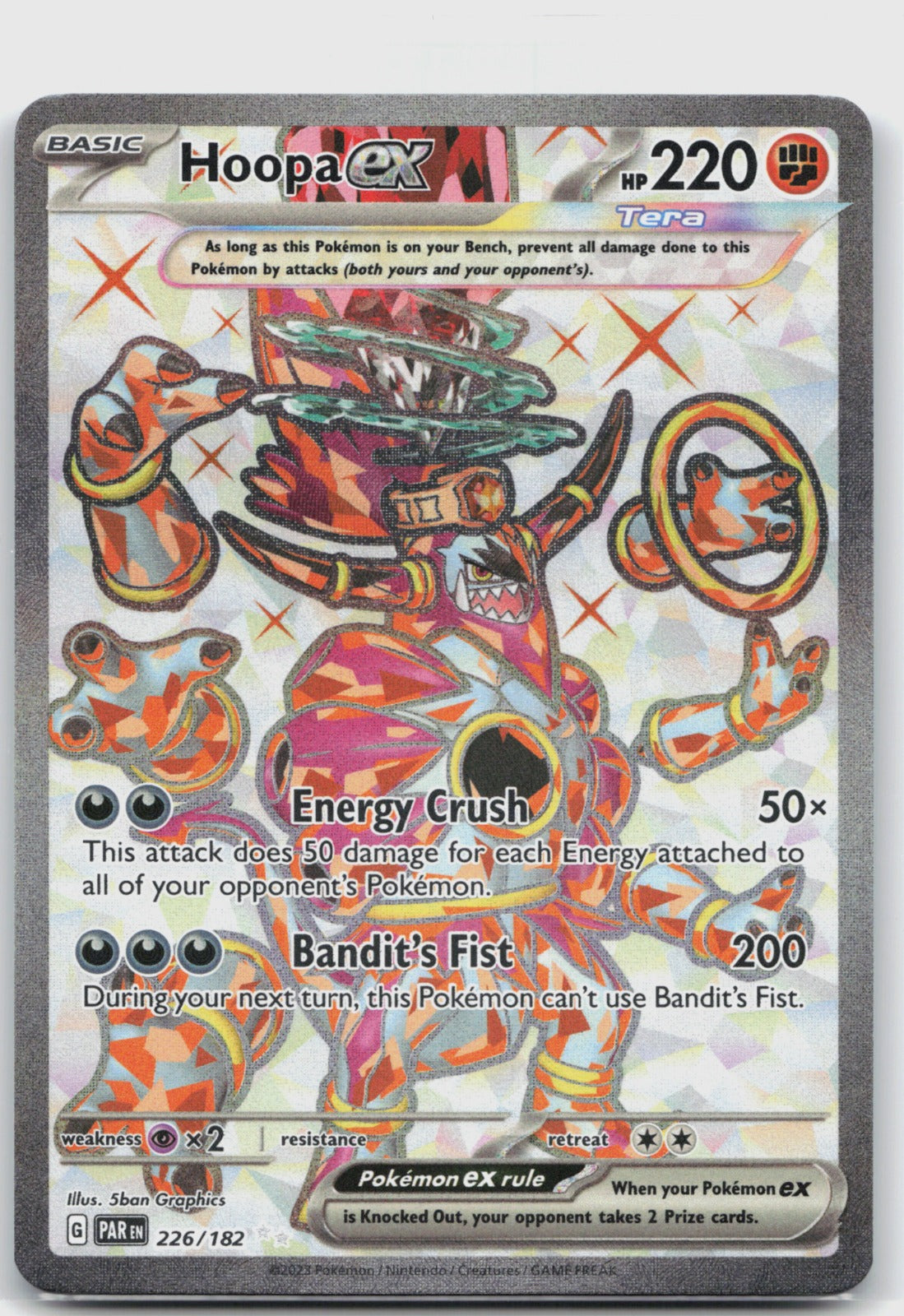 Hoopa ex Holo Ultra Rare SV04: Paradox Rift 226/182 NM