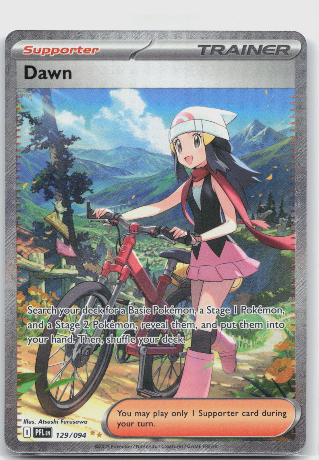 Dawn Holo Special Illustration Rare ME02: Phantasmal Flames 129/094 NM