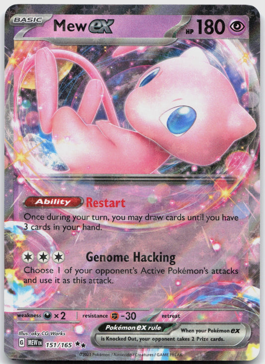 Mew ex Holo Double Rare SV: Scarlet & Violet 151 151/165 NM
