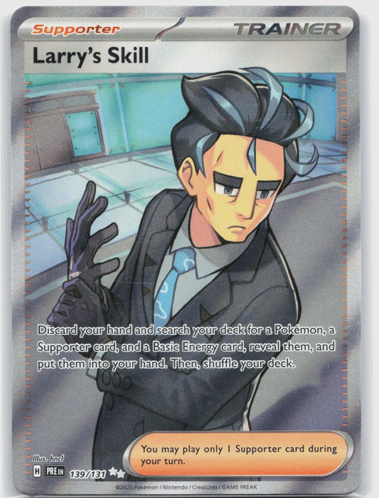 Larry's Skill Holo Ultra Rare SV: Prismatic Evolutions 139/131 NM