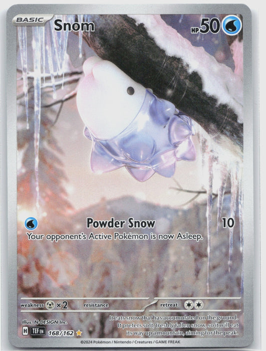 Snom Holo Illustration Rare SV05: Temporal Forces 168/162 NM