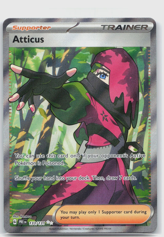 Atticus Holo Ultra Rare SV: Prismatic Evolutions 133/131 NM