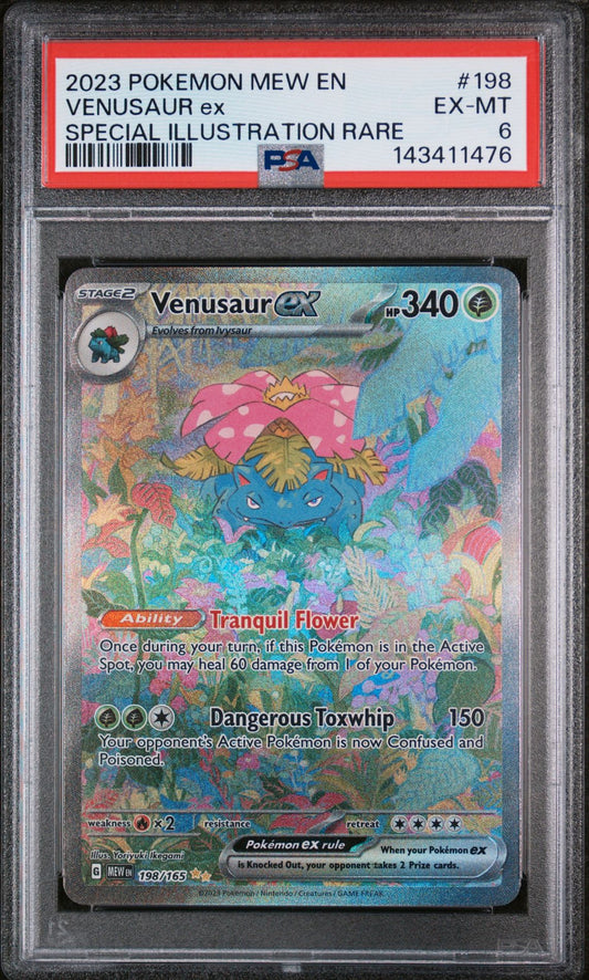 PSA 6 Venusaur ex Special Illustration Rare SV: Scarlet & Violet 151 198/165